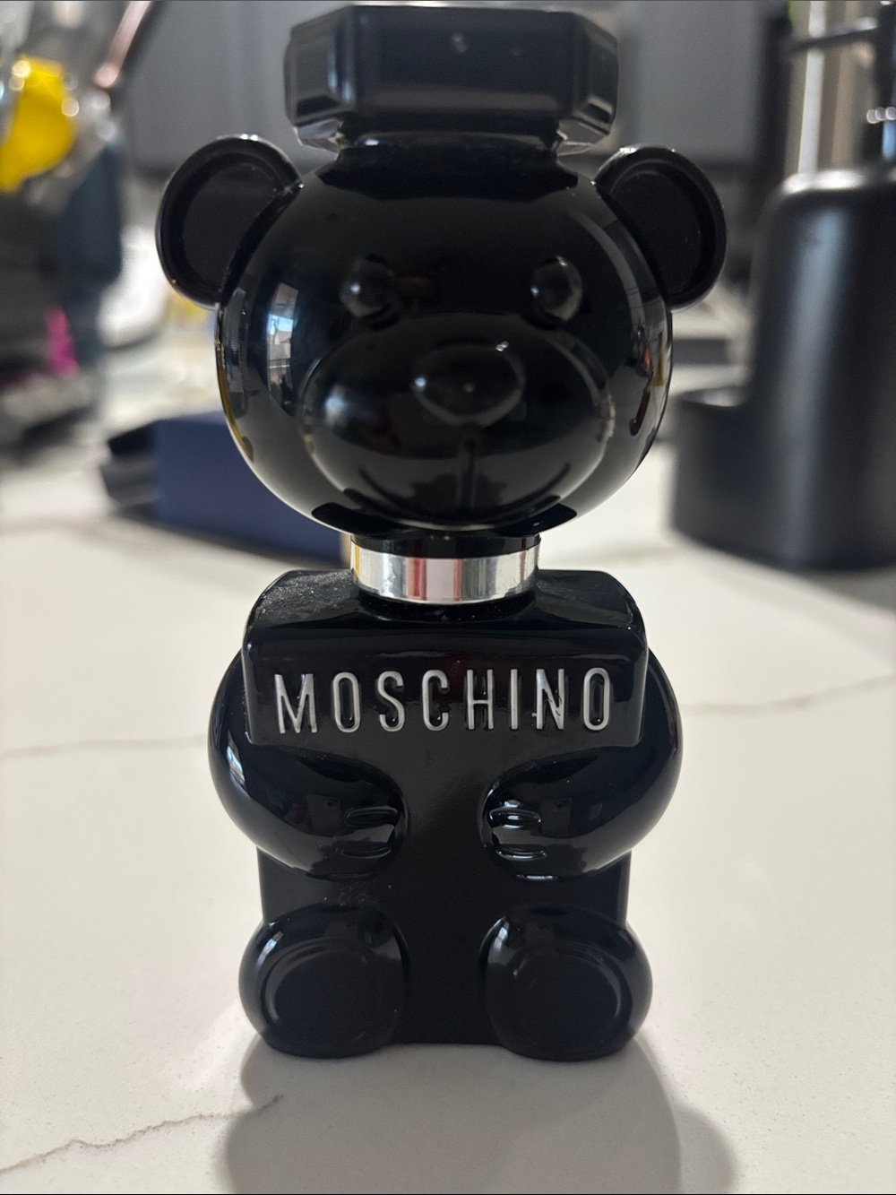 Moschino Black Gloss Teddy Bear Decorative Accent